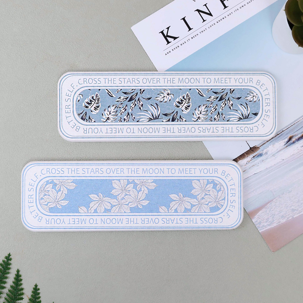 森林系長型珪藻土吸水置物墊