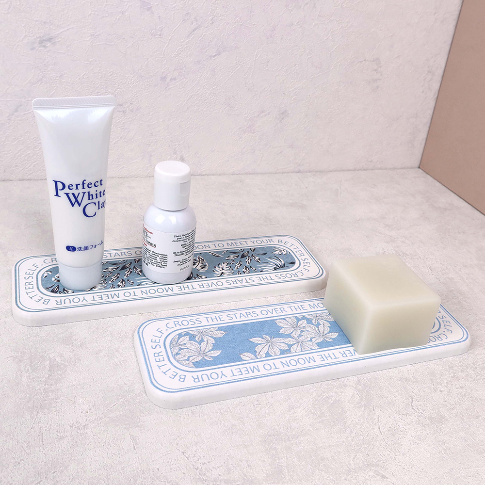 森林系長型珪藻土吸水置物墊