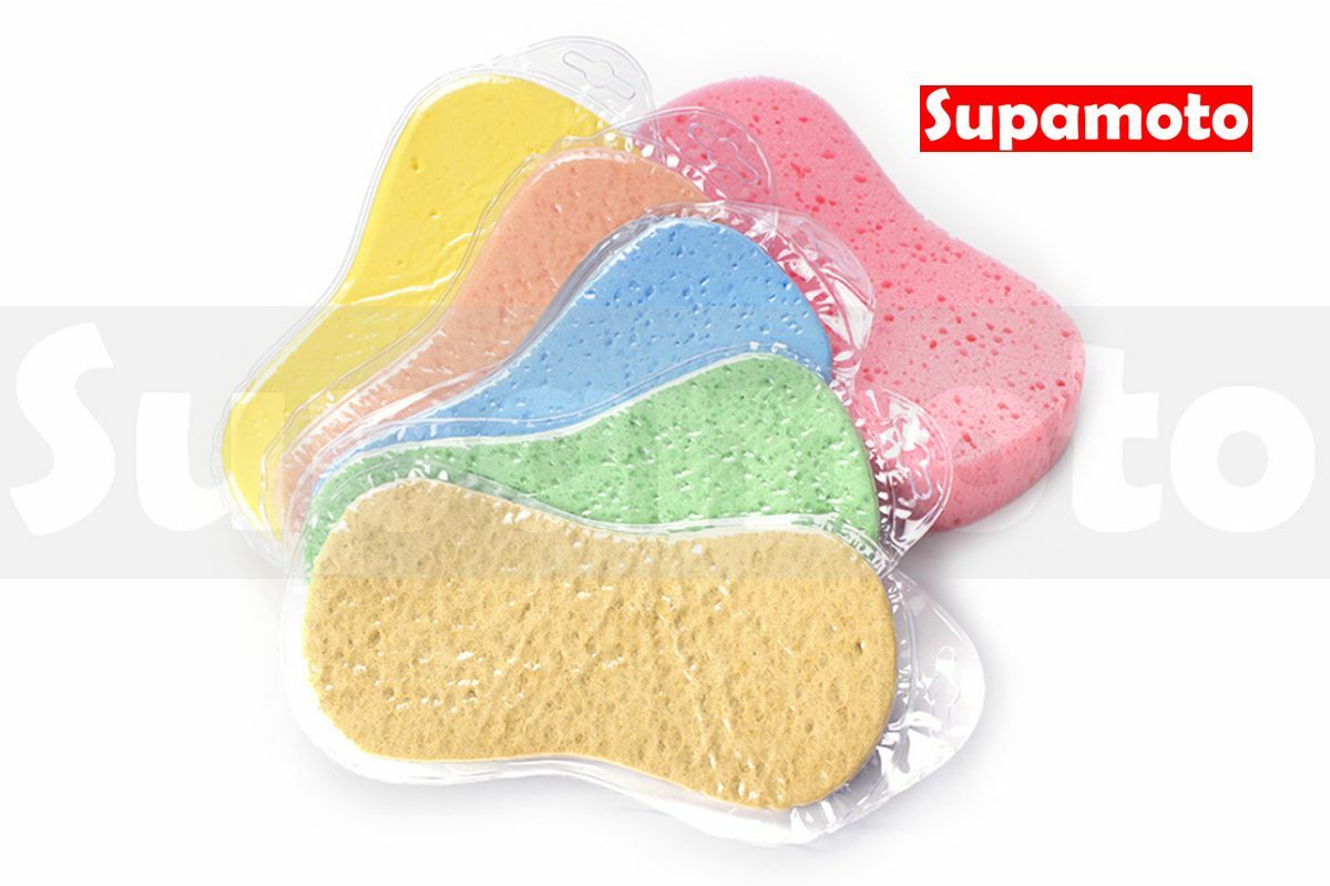 -Supamoto- 海綿 洗車 蜂窩 壓縮 大孔 清潔 泡棉 打蠟 超強 吸水 專業 海棉 8字