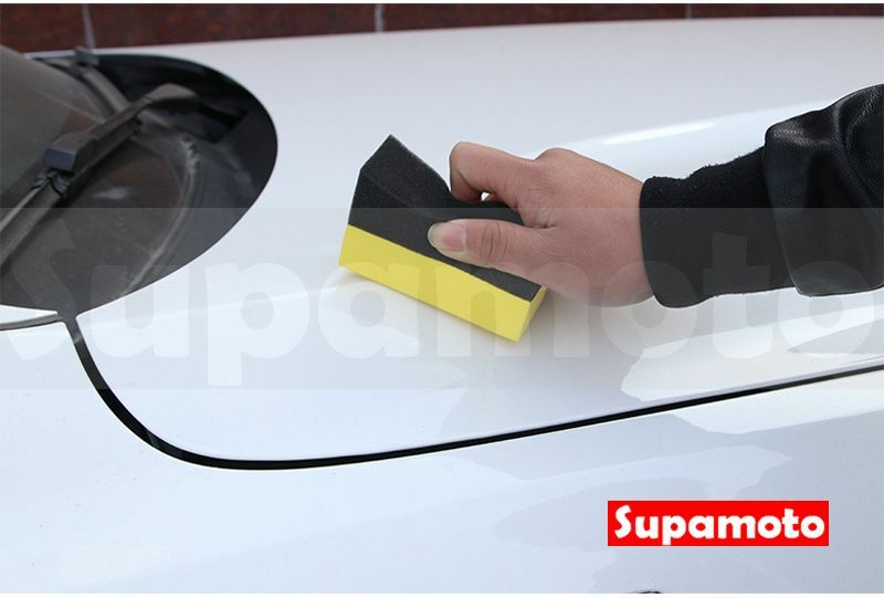 -Supamoto- 輪胎 縫隙 海綿 清潔 打蠟 上蠟 圓弧 兩用 雙用 輪框 弧度