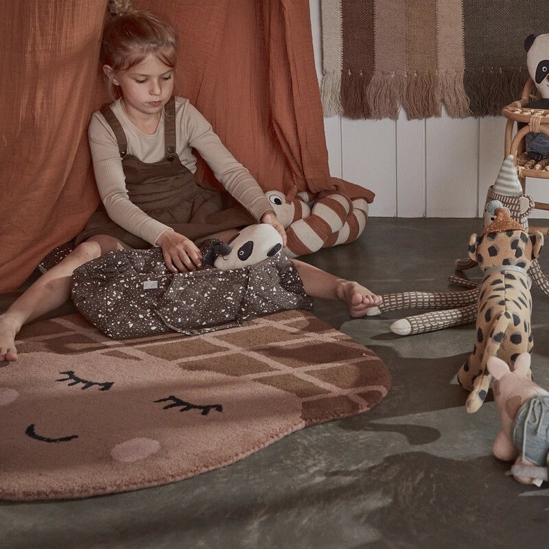 OYOY 造型手工羊毛地毯 / 橡果妹妹