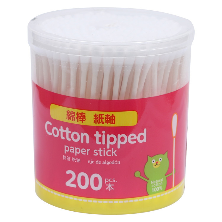 紙軸棉花棒 200入/綿棒 紙軸