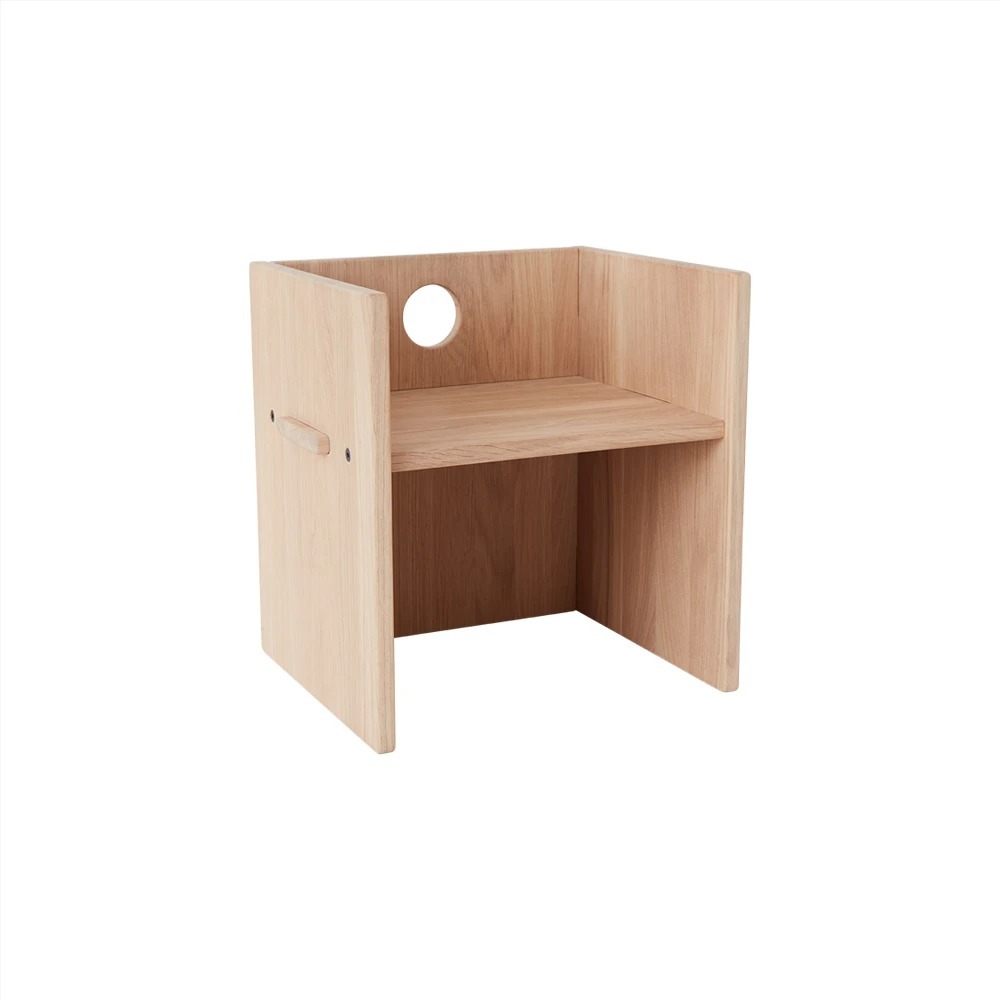 OYOY ARCA 北歐風原木兒童方椅