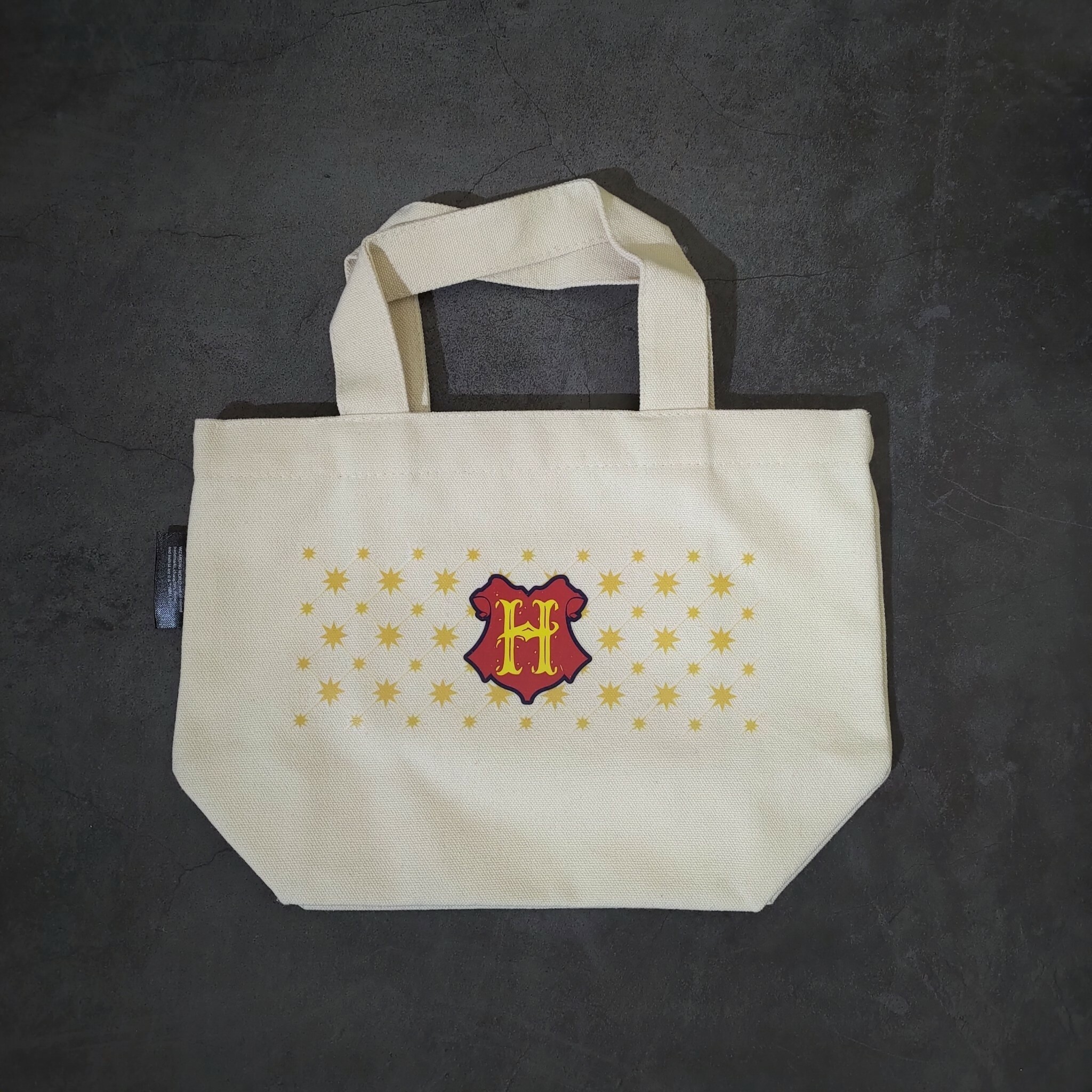 哈利波特-小托特包-霍格華茲棋盤格(金)