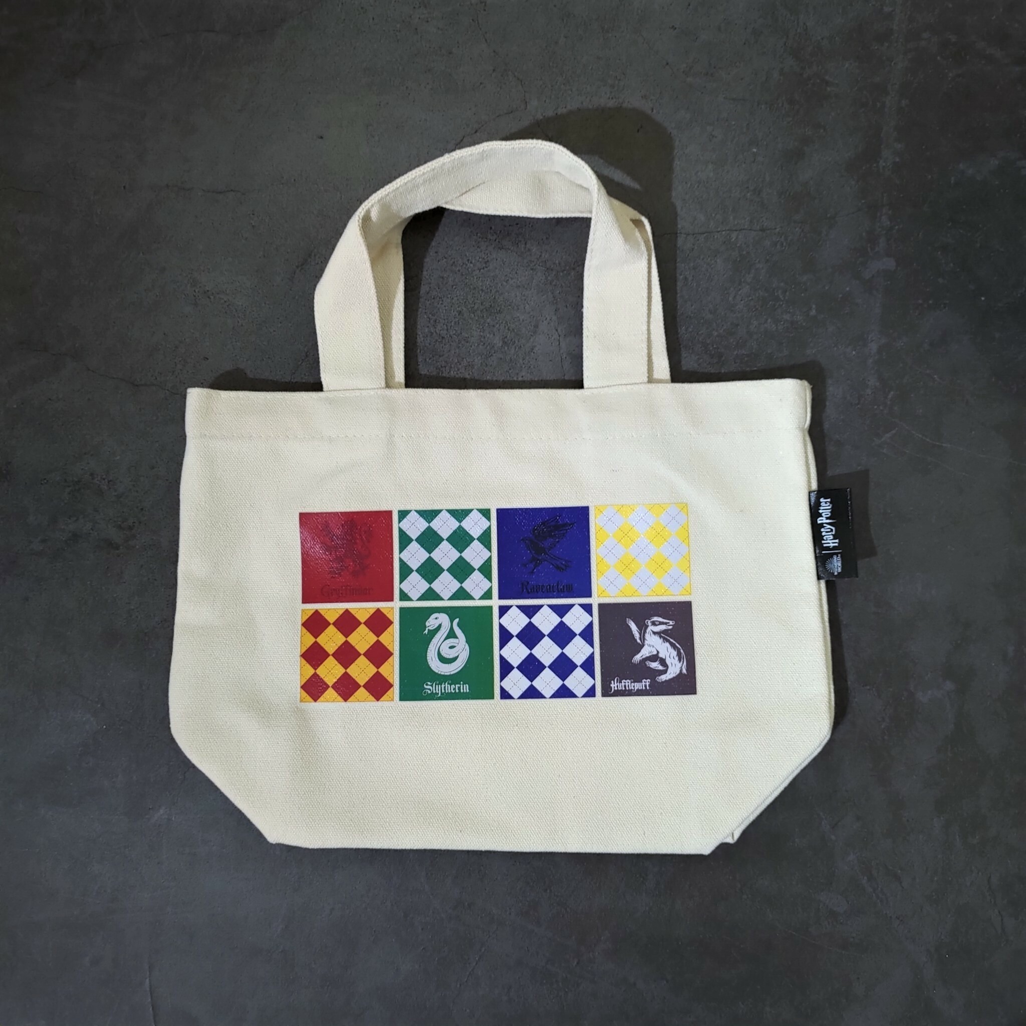 哈利波特-小托特包-霍格華茲棋盤格(彩)