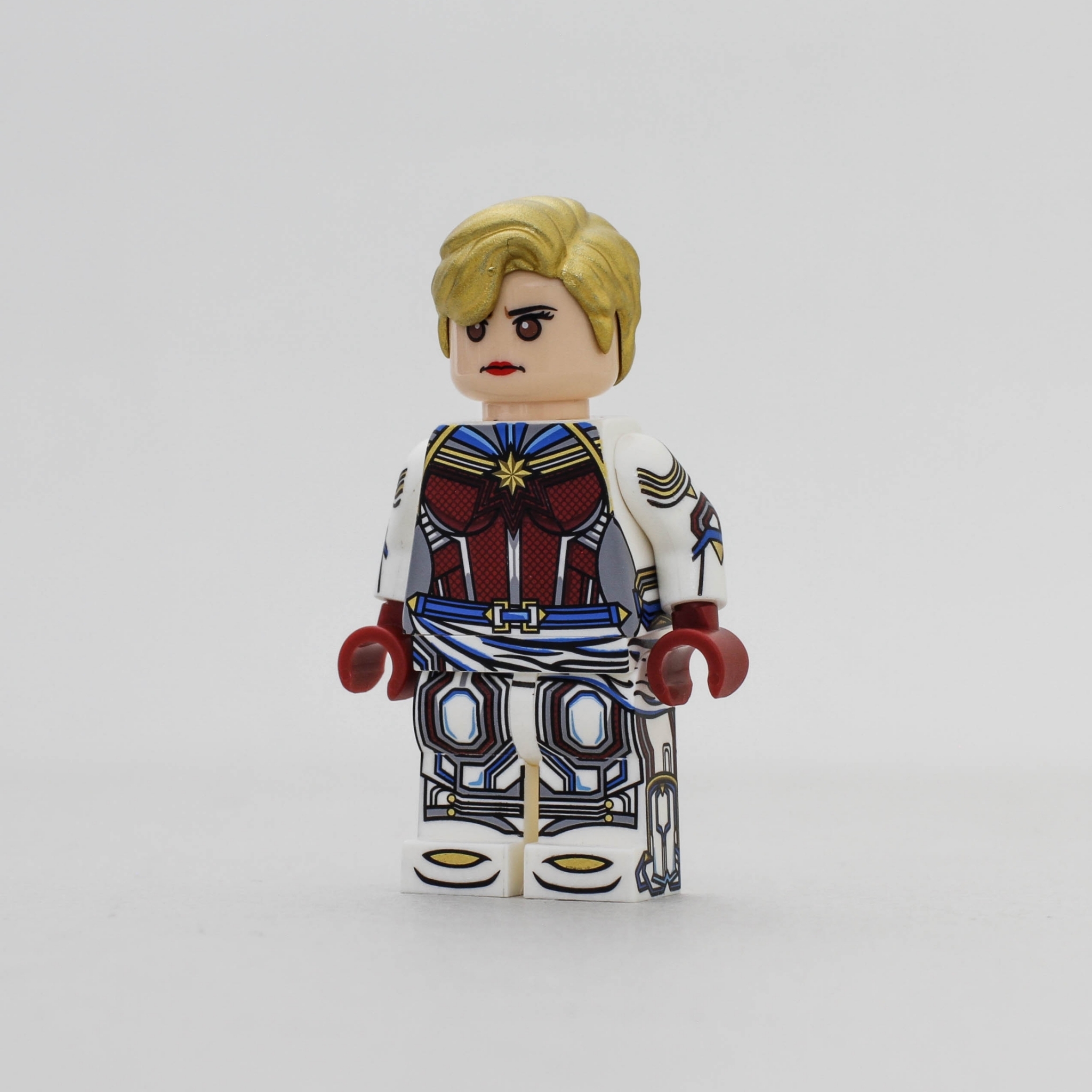 [CRAZYMINIFIGS] 驚奇隊長 (白)