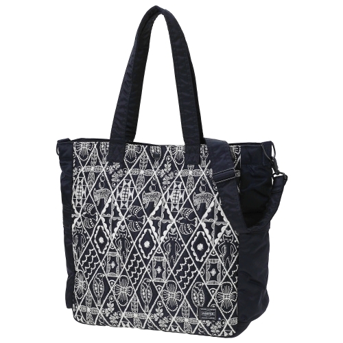 日本吉田包 PORTER / mina perhonen × PORTER  2WAY TOTE BAG(L)