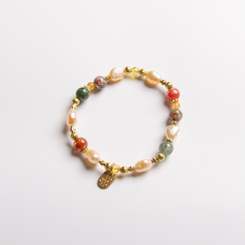 戀愛幸運物 // C1375珍珠彩幽靈手鍊