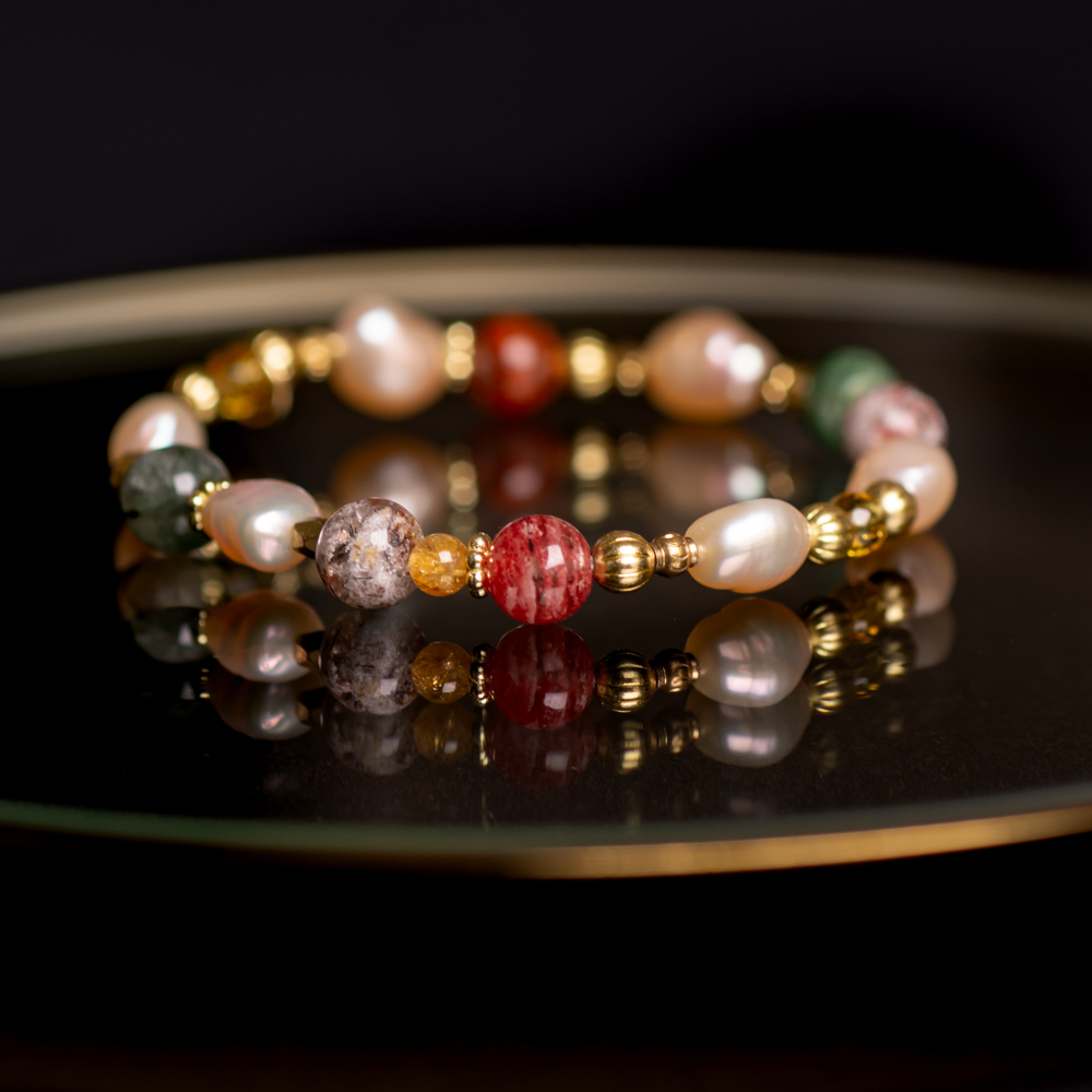 戀愛幸運物 // C1375珍珠彩幽靈手鍊