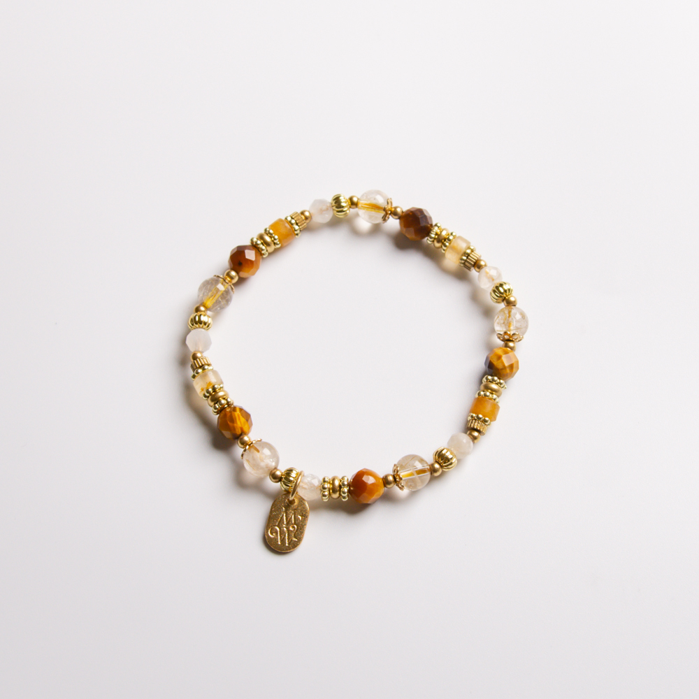 美麗邂逅｜黃虎眼黃玉手鍊 C1384