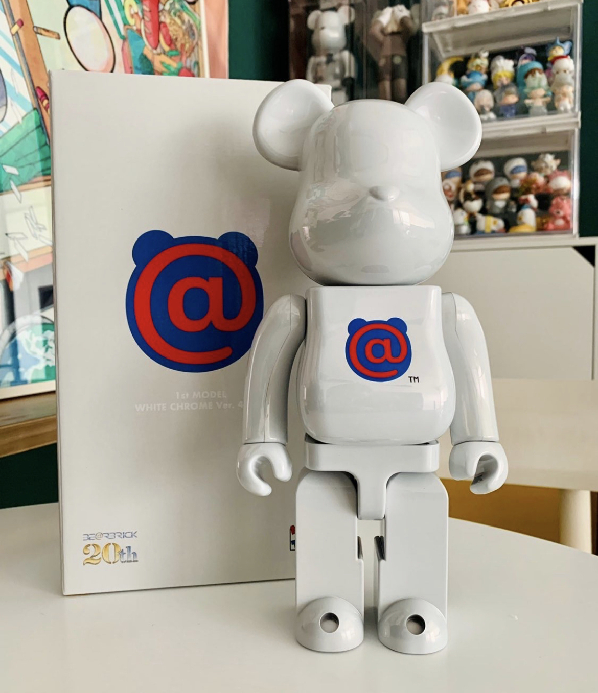 Be@rbrick 電鍍白 400%