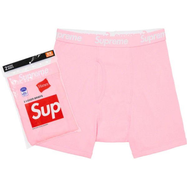 (單件) SUPREME HANES BOXER BRIEFS 四角褲 黑白/白紅/紫/粉色