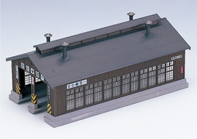 Kato 23-225 N Wood 2-Stall Engine House Kit