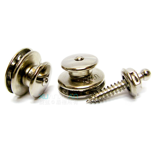 LOXX Loxx 德國製 安全背帶扣 電吉他/貝斯吉他專用款 輕鬆銀 鍍鎳 — 三峽吉他 / Bass｜YA! 玩音樂