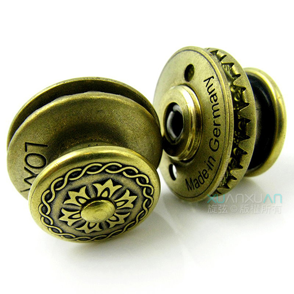 LOXX Loxx 德國製 安全背帶扣 電吉他/貝斯吉他專用款 黃銅雕花 Victoria 第 2 張圖片｜三峽吉他 / Bass