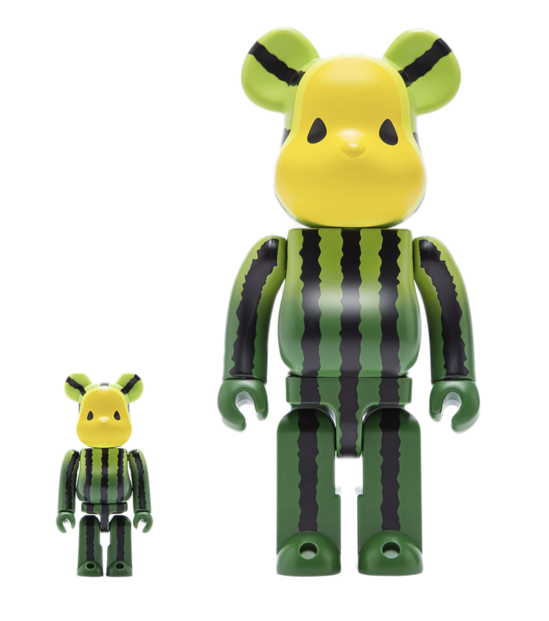 BE@RBRICK X CLOT SUMMER FRUITS YELLOW WATERMELON 400%+100% SET