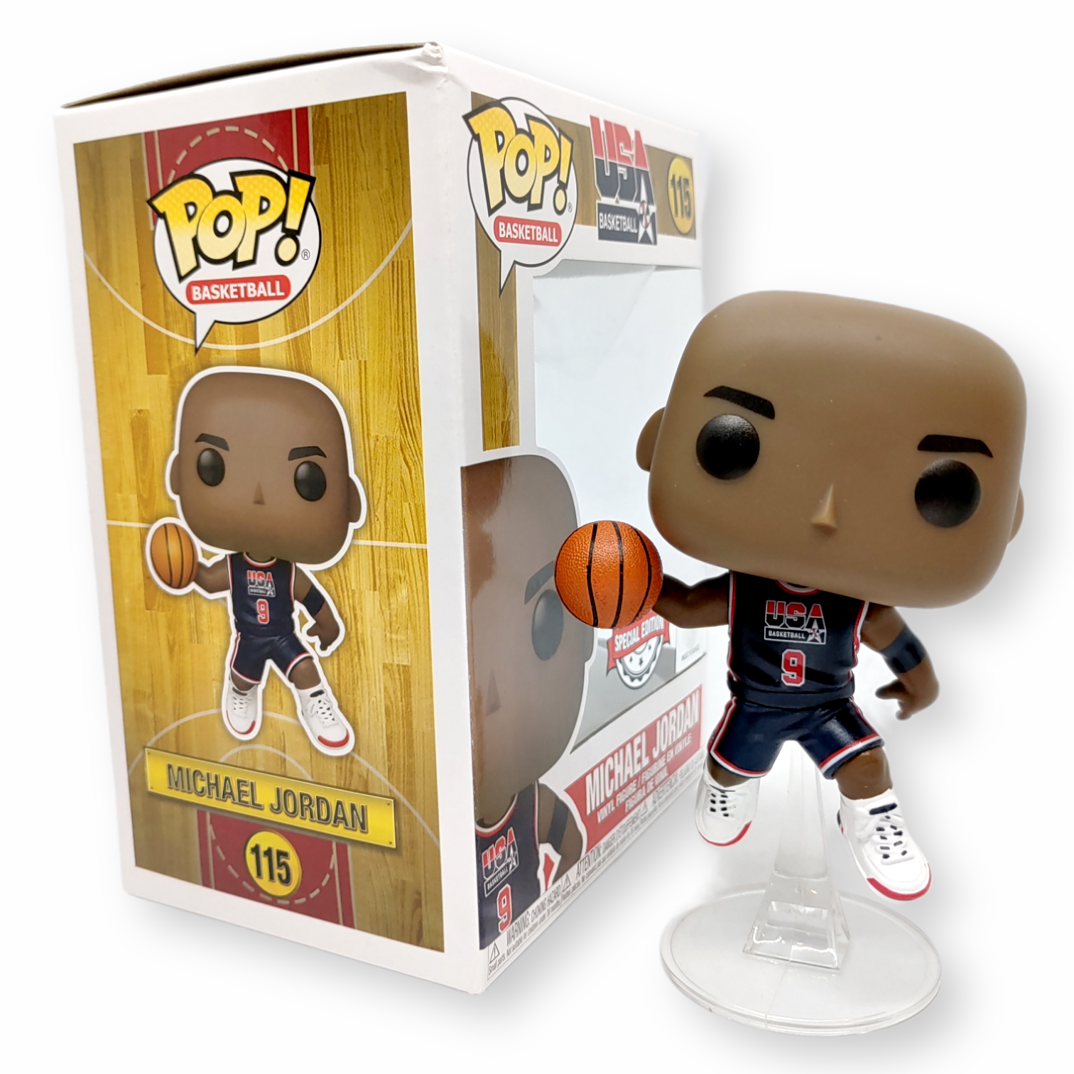FUNKO POP<經典NBA>92USA_米高.佐敦(黑藍衫)-No.115