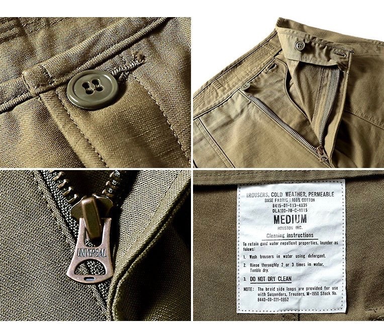 Houston A-2 DECK PANTS Military Green