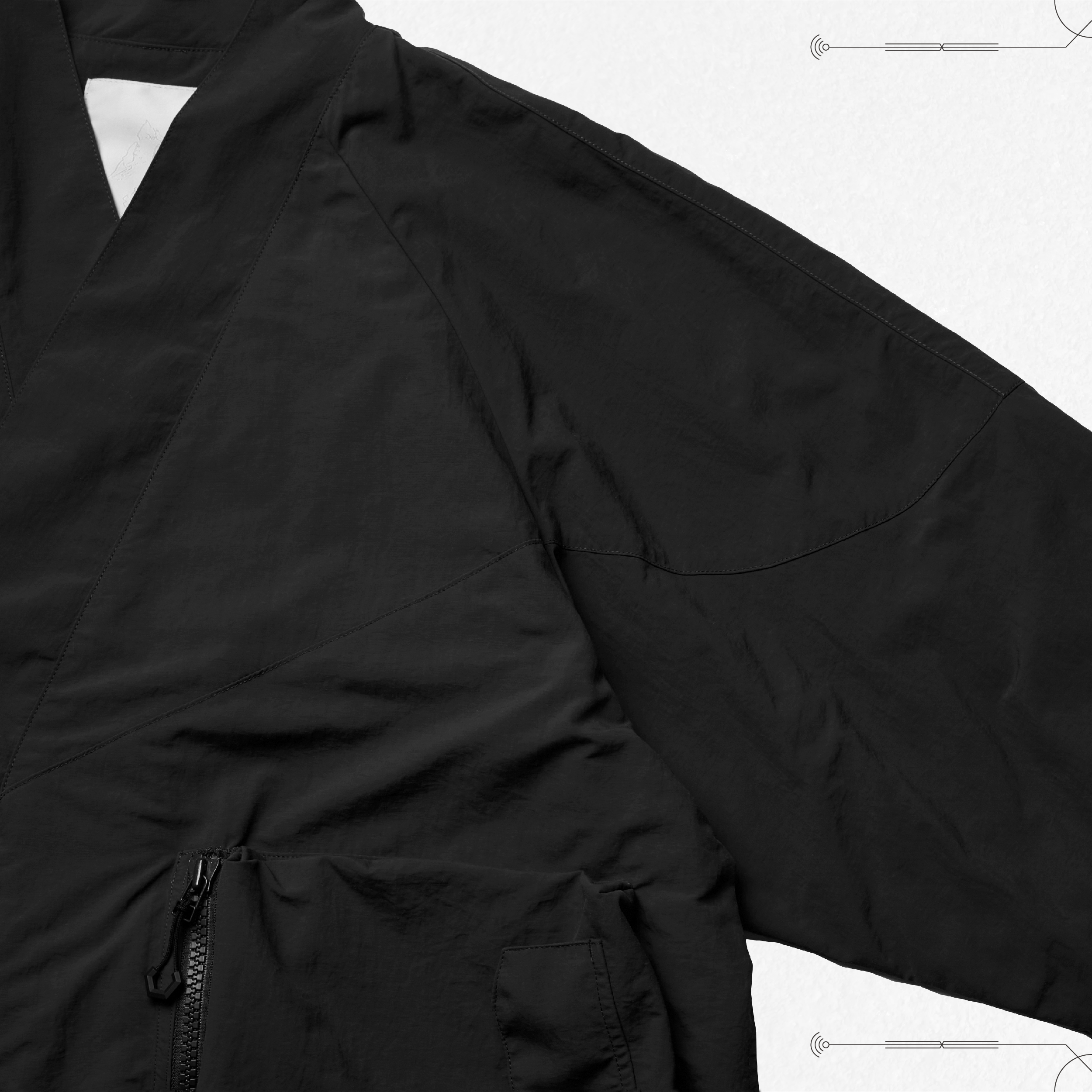 VO-01” Tech Utility Kimono - Shadow