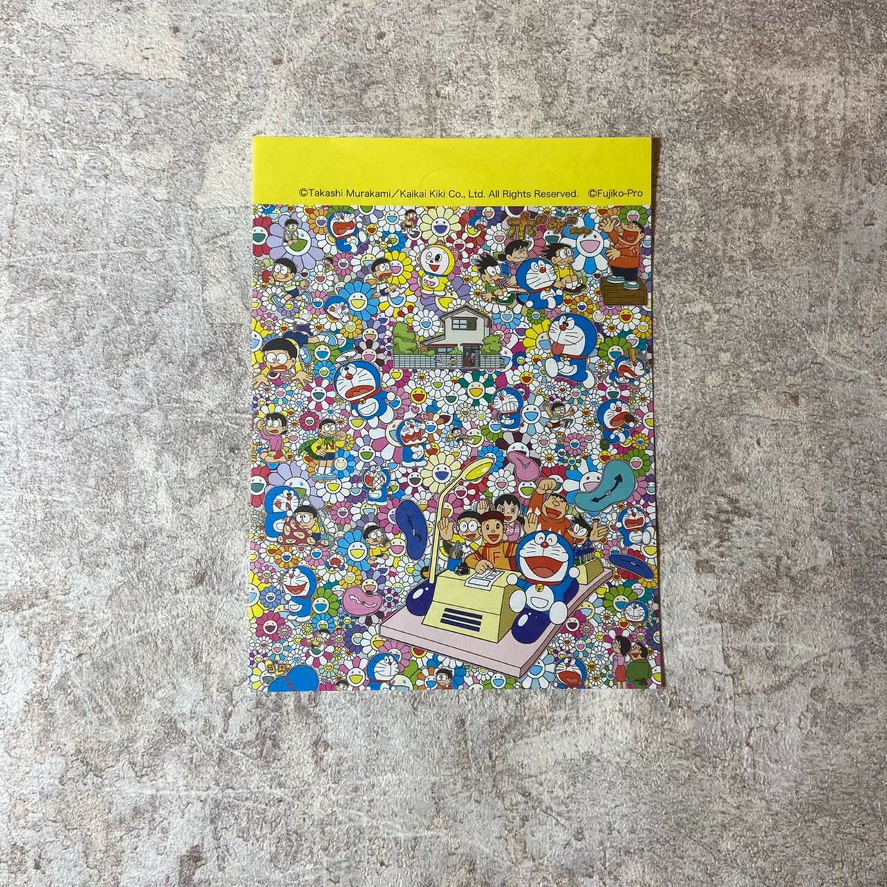 哆啦A夢 村上隆 京都 展覽 限定 信紙 便條紙 小花