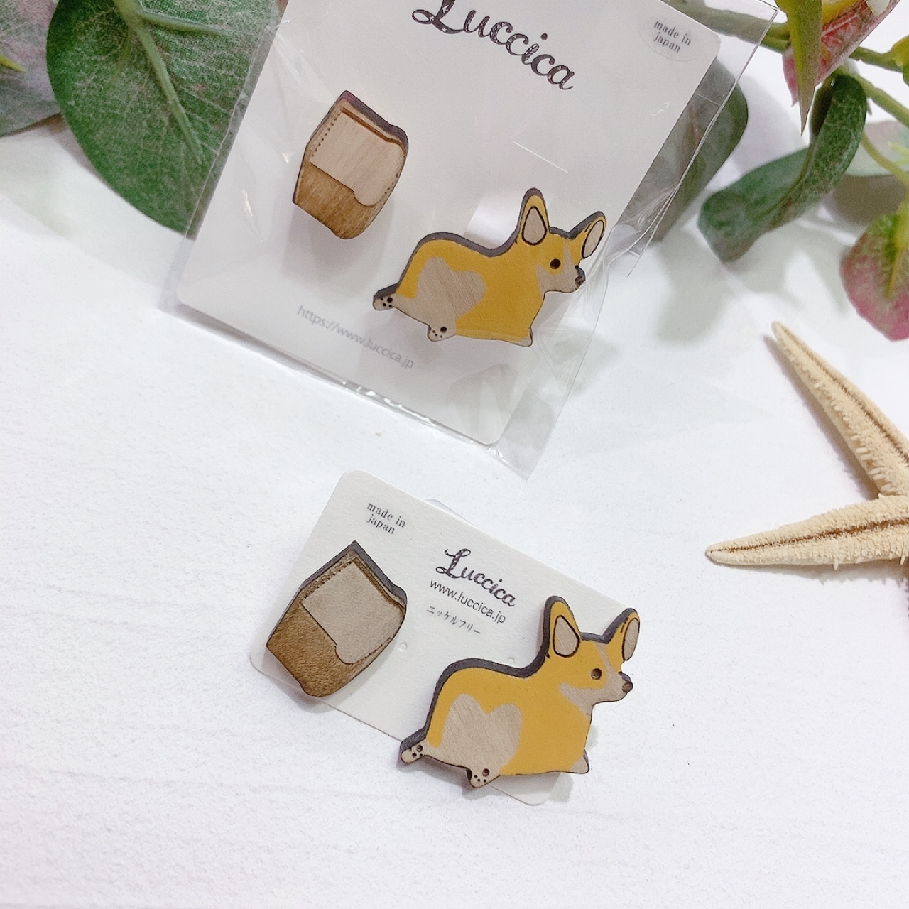 Luccica  哥基犬耳環/心口針