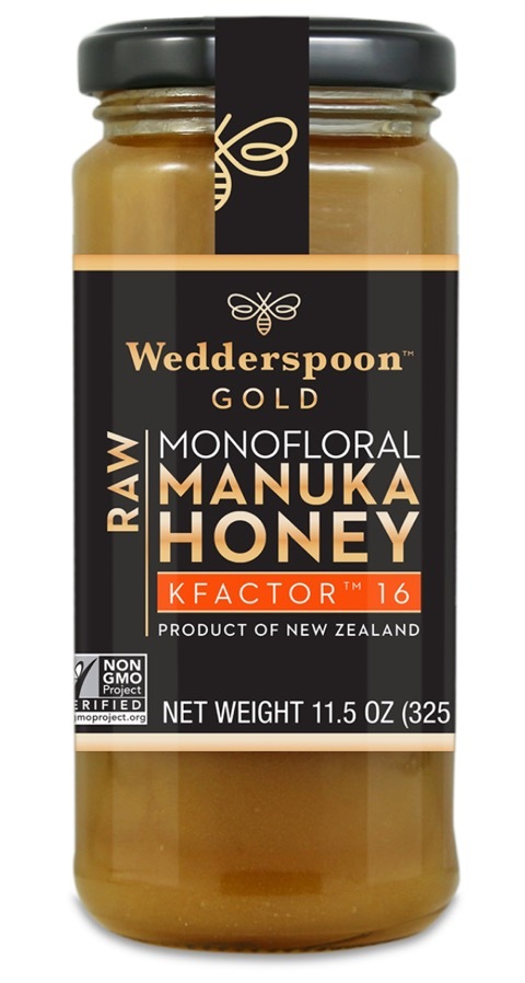 Wedderspoon Raw Manuka Honey Kfactor 16 325g (best before 30 Dec 2029)