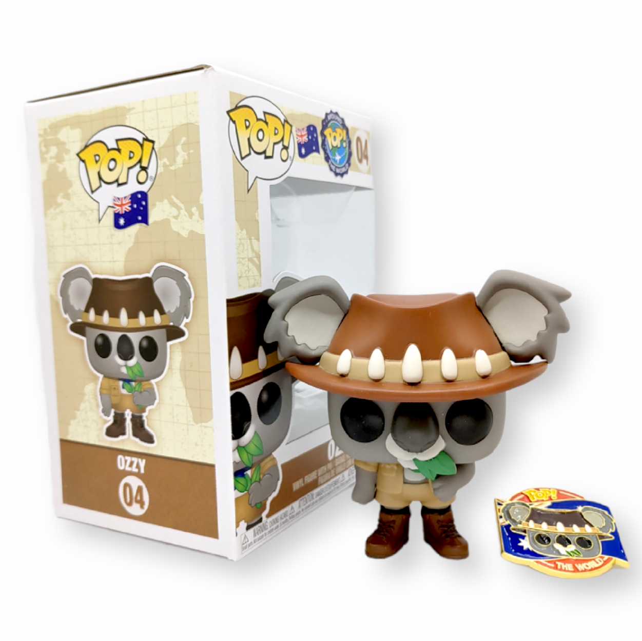 FUNKO POP<Around the World> OZZY樹熊+襟章-NO.04