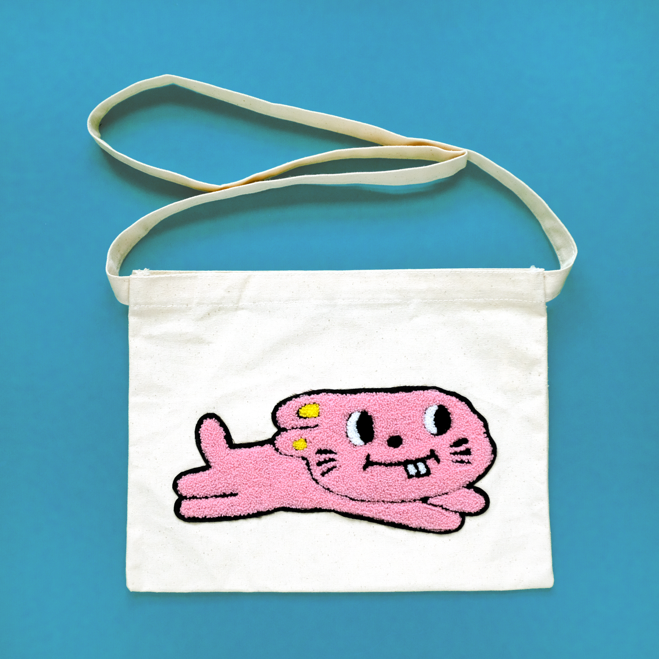 毛毛小兔帆布袋