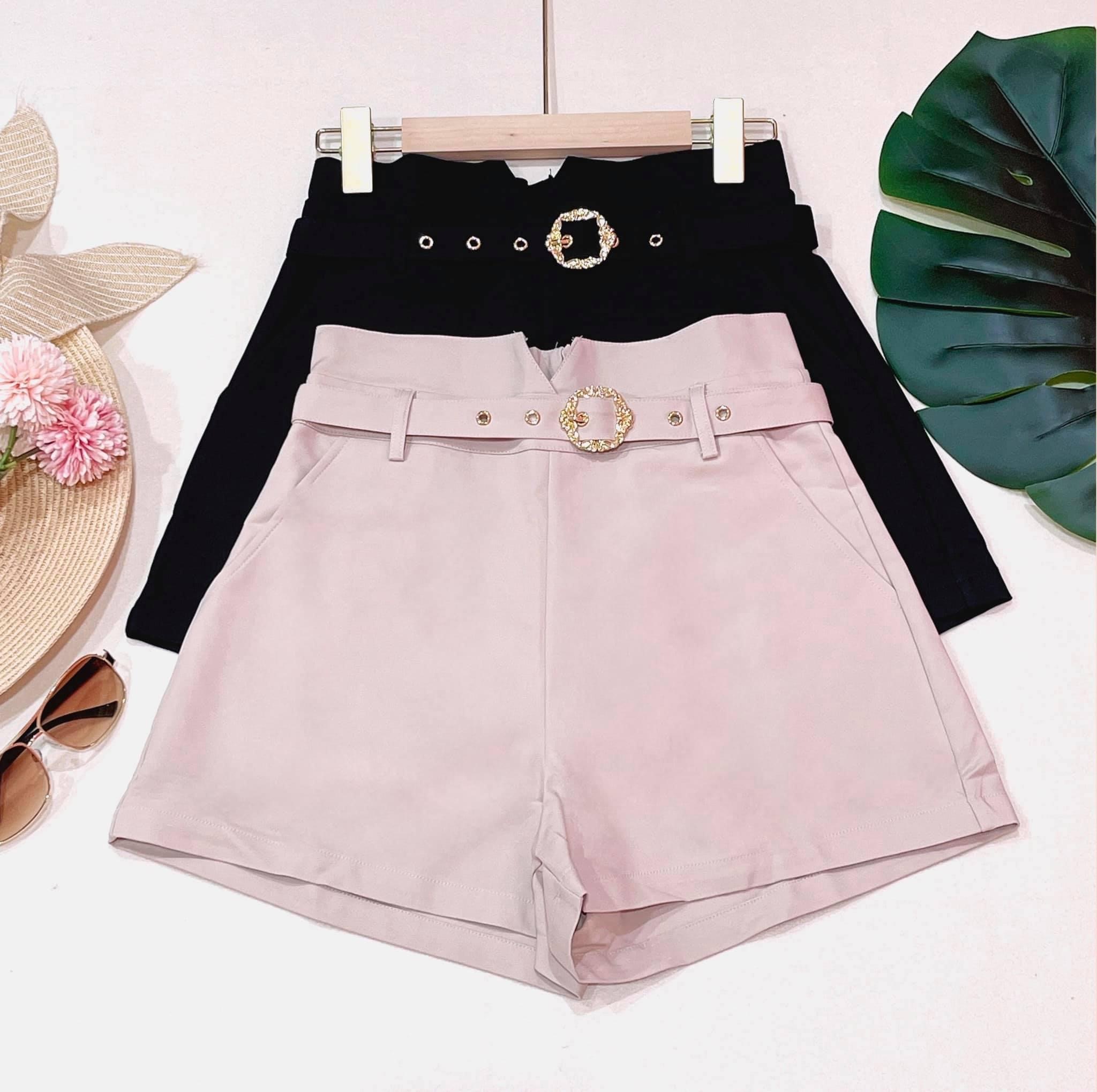 IC2883 - Casual High Waist Pant With Belt