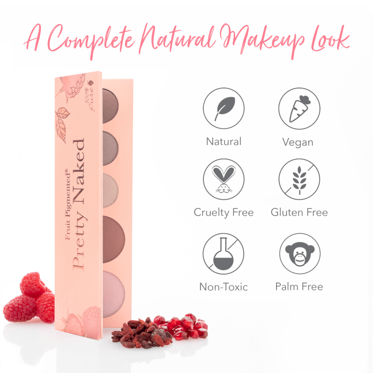 美國100%Pure Pretty氣質裸彩妝盤 I 水果色素