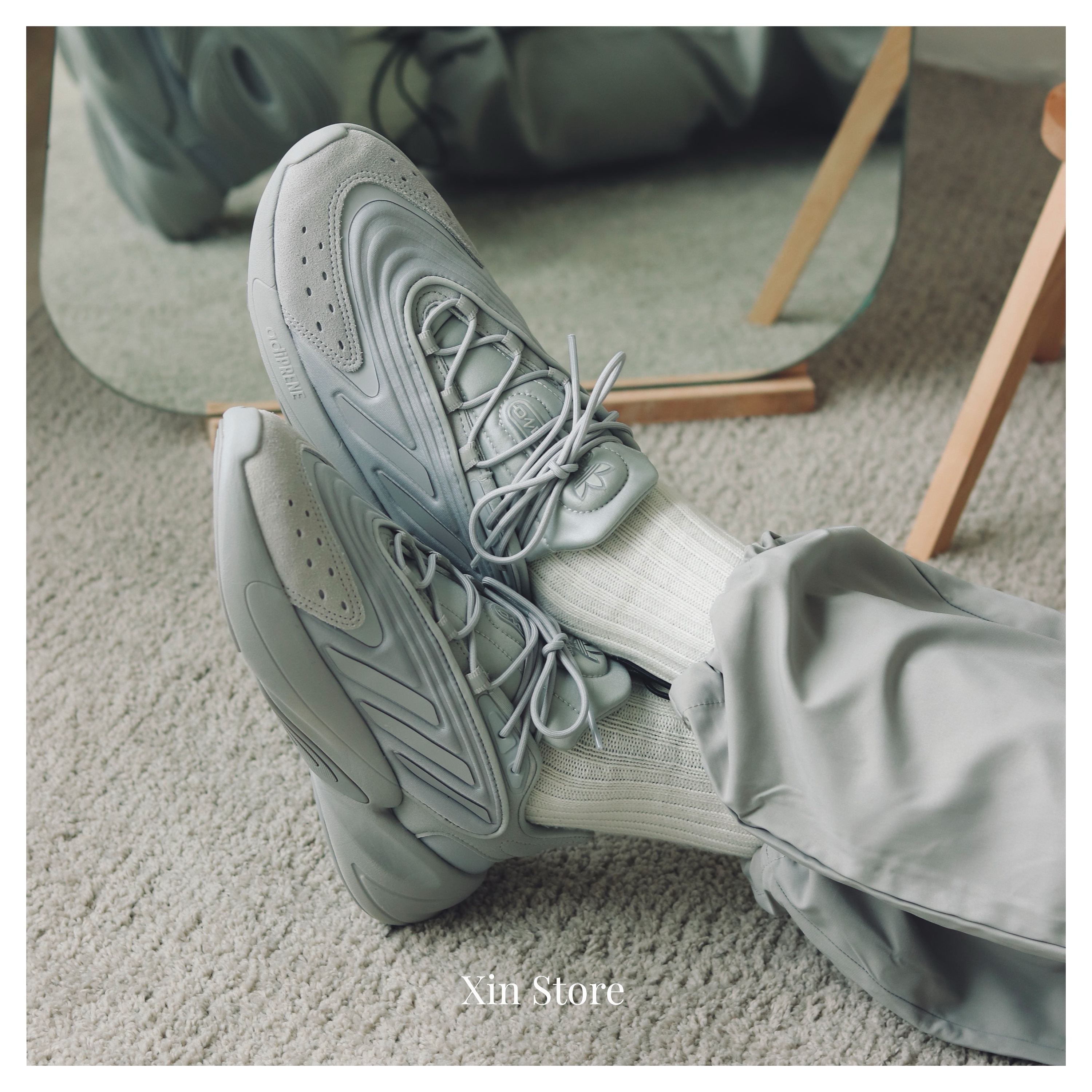 【現貨】Adidas Ozelia 小Yeezy 700 反光 拼接 麂皮 增高 老爹鞋 黑 白 淺灰 卡其