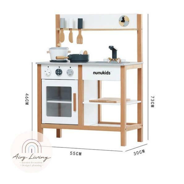 廚房玩具套裝|Nunukids Wooden Play Kitchen Set|3-6歲|出口北歐