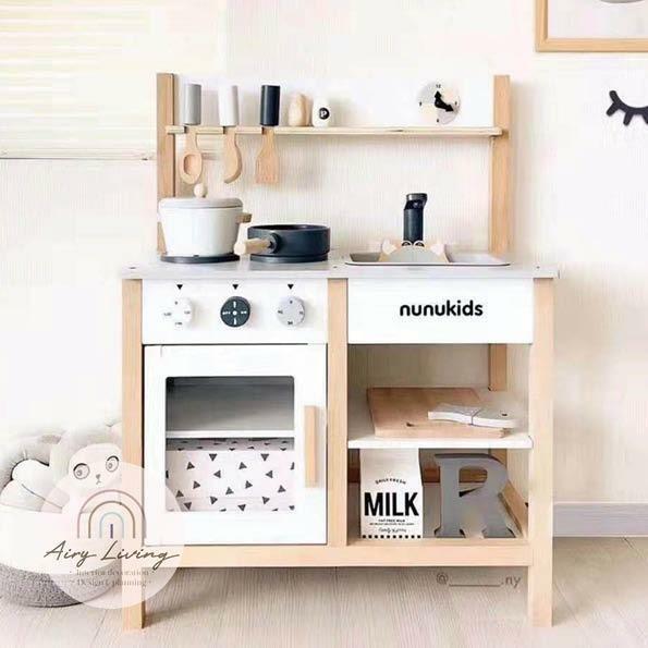 知育玩具 nunukids KITCHEN PLAY SET Amazon.com: nunukids Wooden Play Food Sets for Kids Kitchen