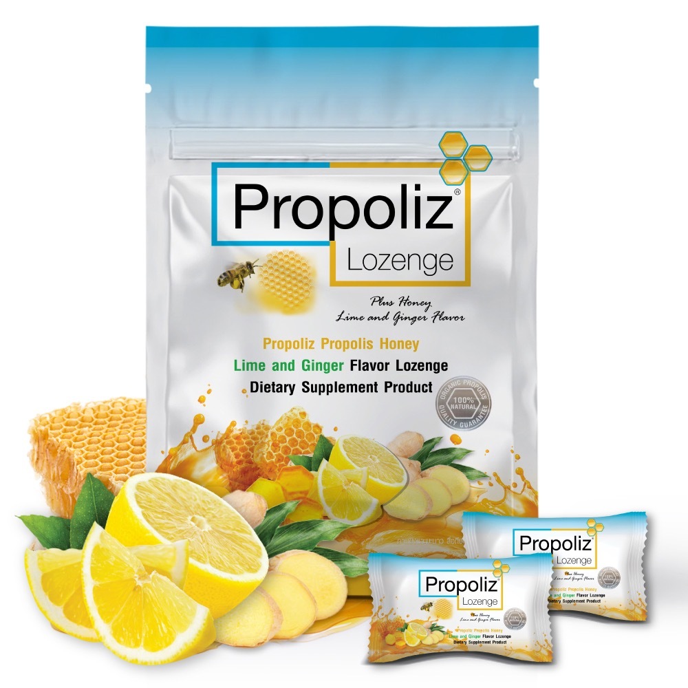泰國 Propoliz 蜂膠青檸生薑喉糖