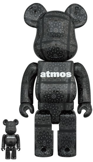 BE@RBRICK atmos BANDANA 100％ & 400％ MULTI