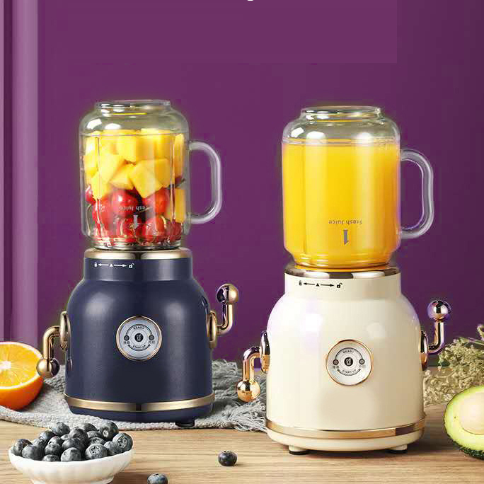 「冰爽」復古榨汁機│碎冰榨汁獨立操作│拉桿超簡操作│高顏值廚房必備