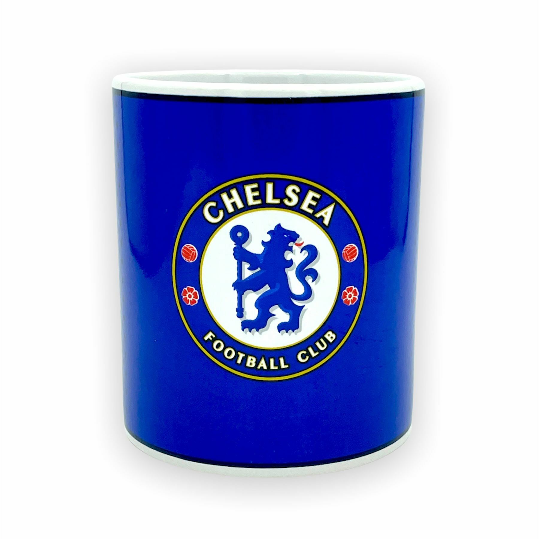 車路士藍色波點水杯