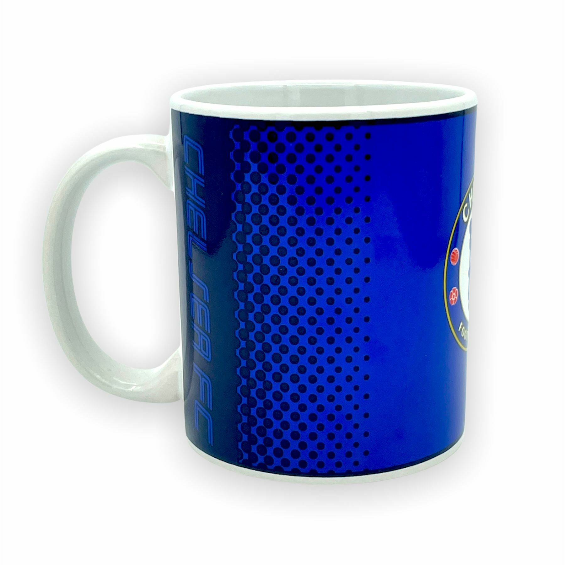 車路士藍色波點水杯