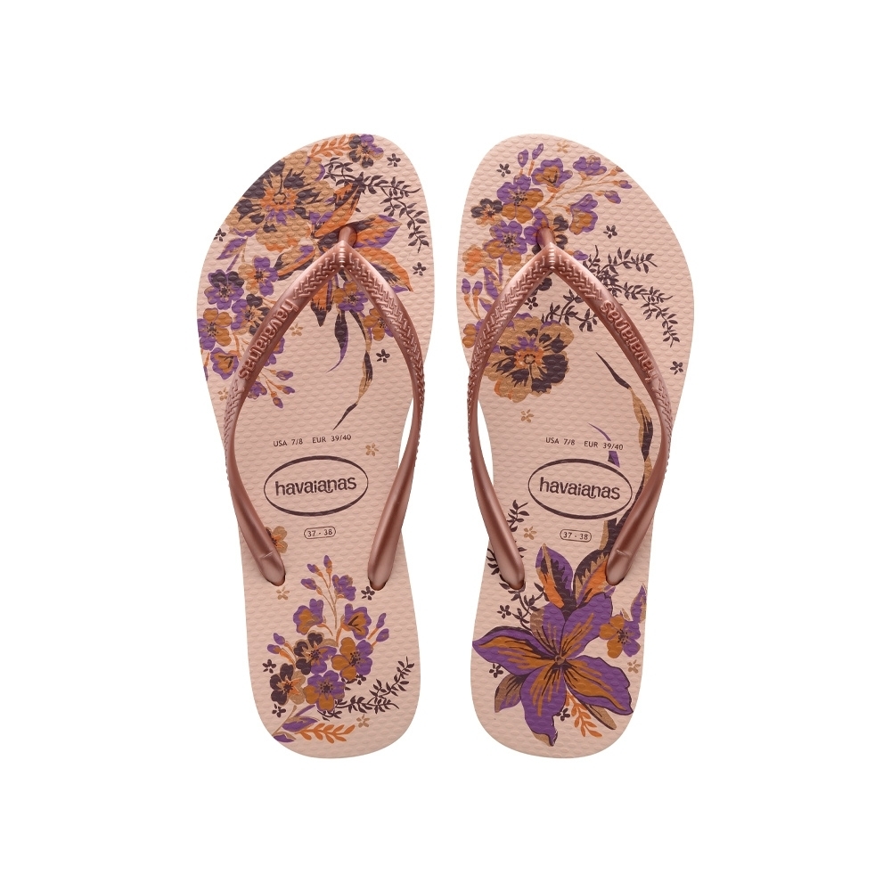 Havaianas Top Flip Flops 人字拖 海灘鞋 巴西  淡粉 花卉 女款 4132823-5977W [EW]
