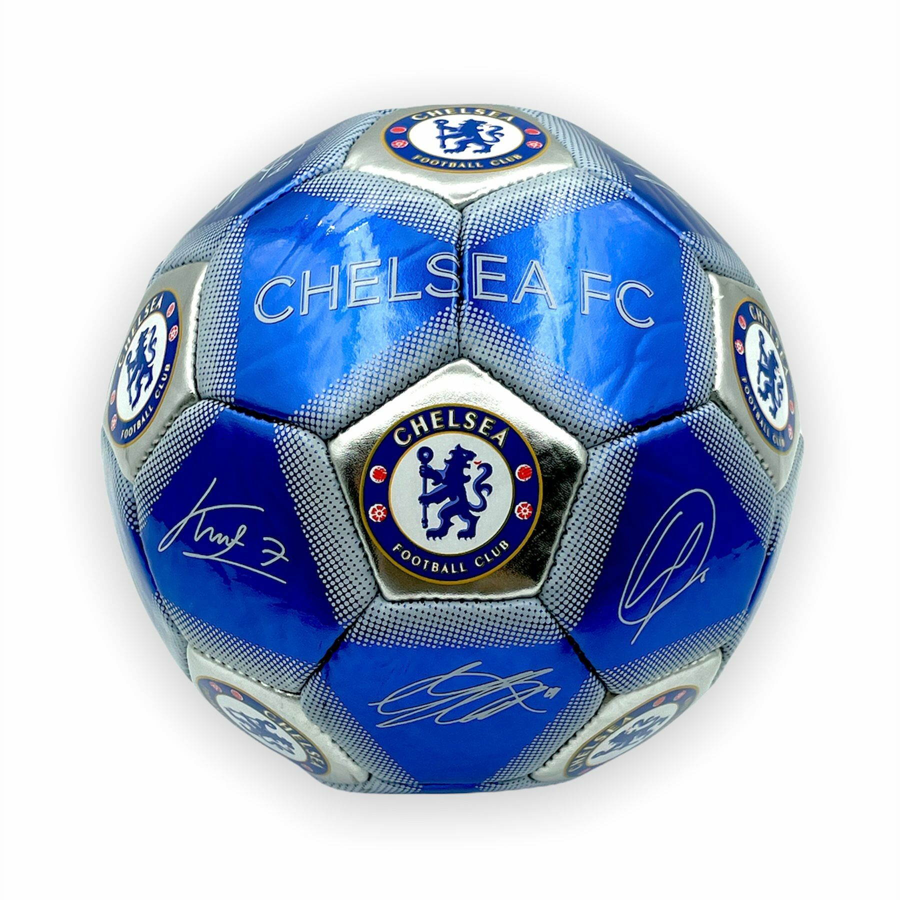 車路士藍色球星簽名1號足球