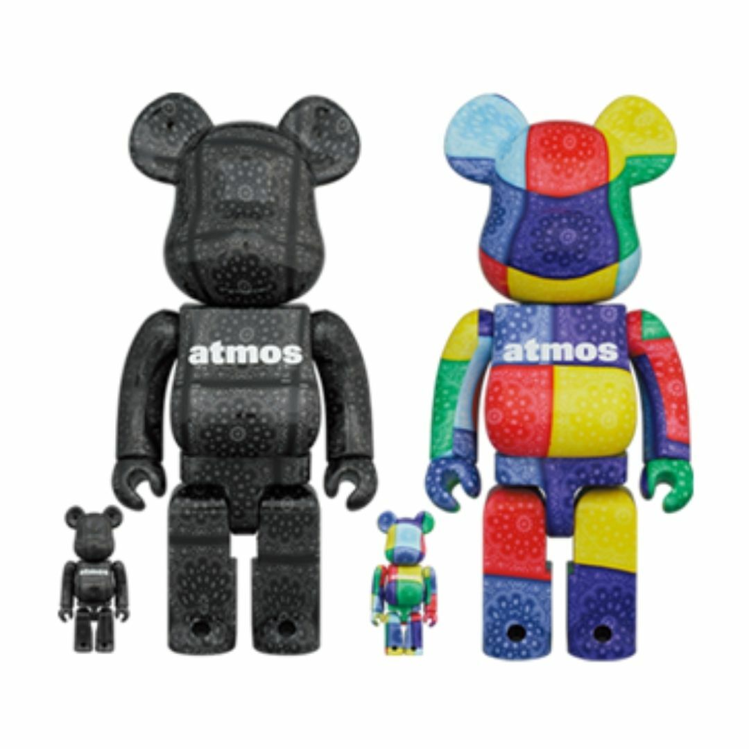 BE@RBRICK atmos BANDANA 100％ & 400％ MULTI