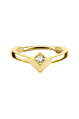 SS316L HINGED CONCH RING SET W. PREMIUM ZIRCONIA 2