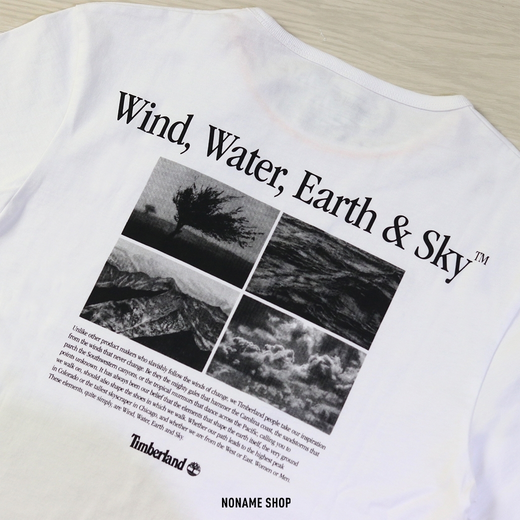 TIMBERLAND TB 山系 大地 背殺 短袖 短T 白 (男款)
