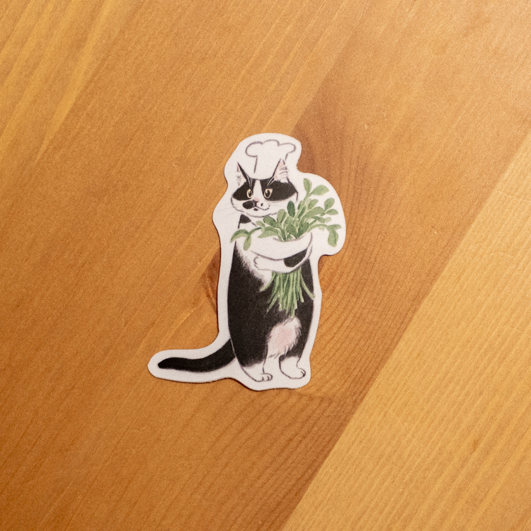 補補貓‧大衛煮愛｜絕版｜貼紙S｜豆苗