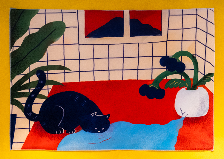 miii｜絕版｜掛布｜花瓶裂了