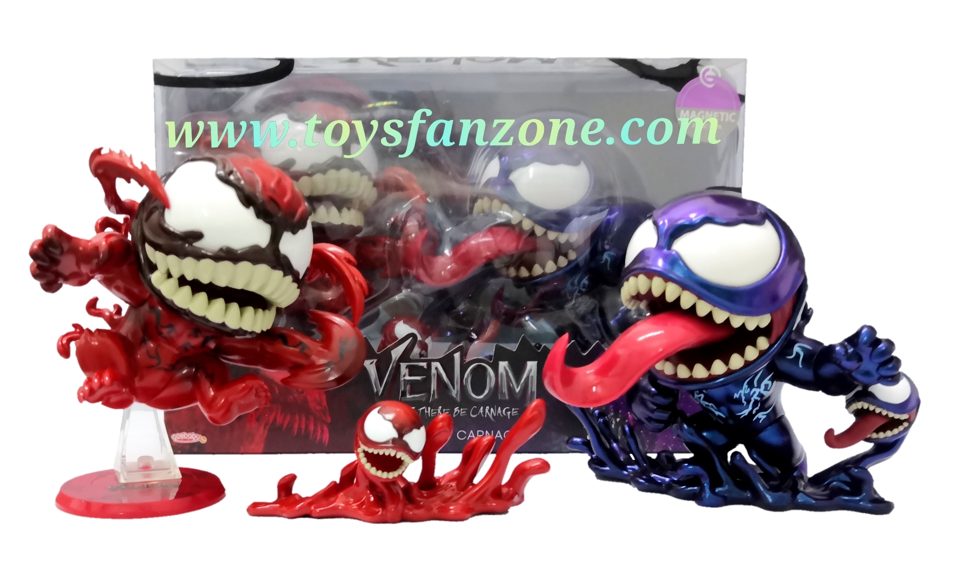 コスベイビー　VENOM & CARNAGE マグネットファクション Hot Toys Venom & Carnage Cosbaby Set