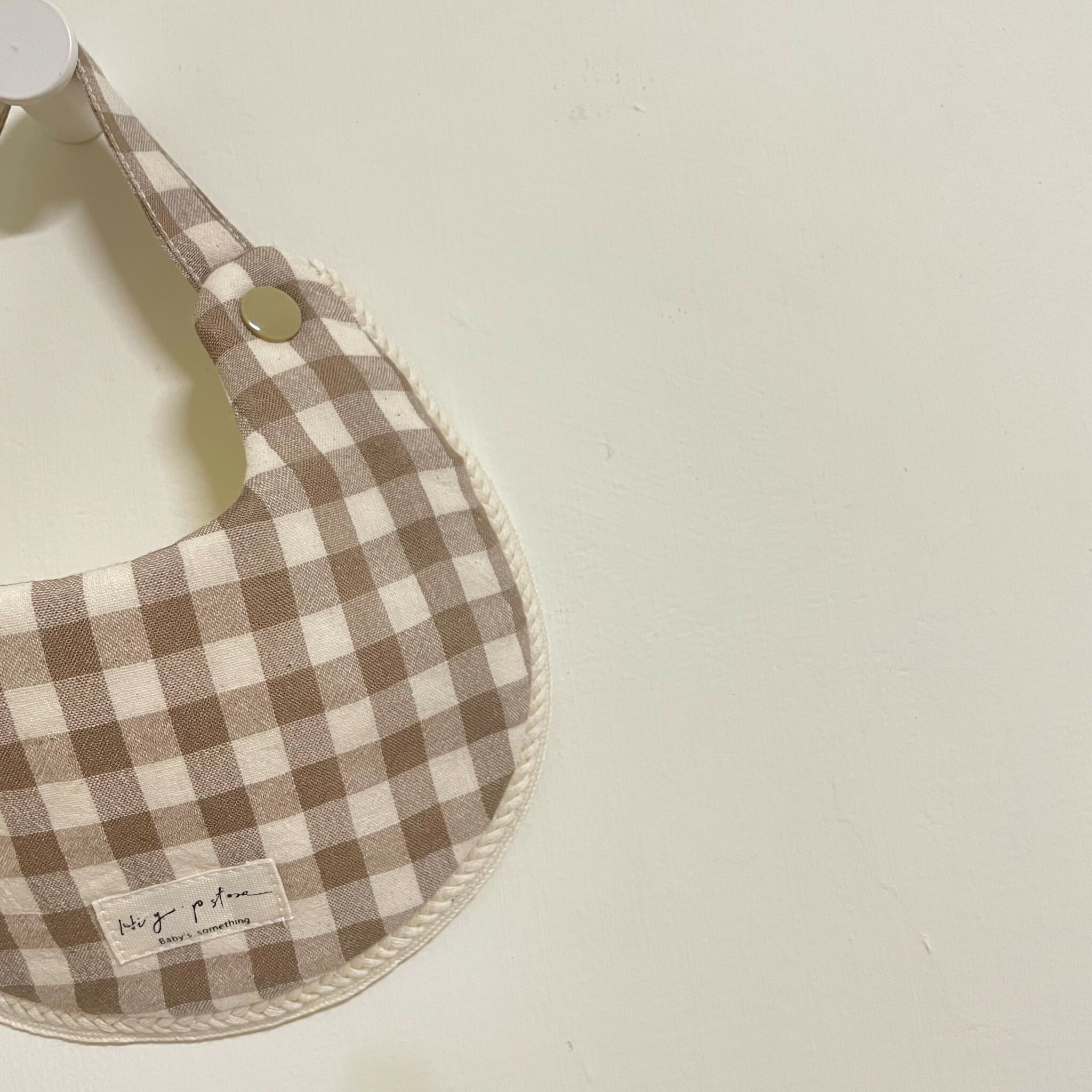 Hi Y.P store-手作圍兜-深棕格紋