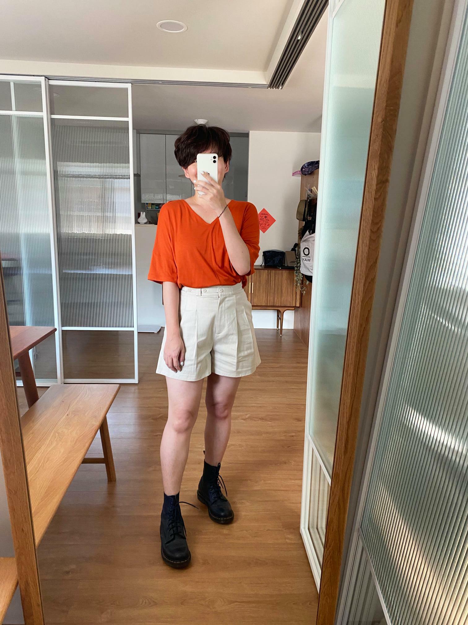 日常探險腰飾短褲-米岩