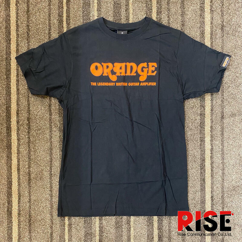 搖滾精品特區 Orange 黑色 經典橘色Logo 短踢 M