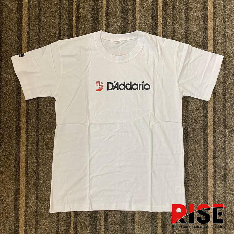 搖滾精品特區 D'addario 白色 經典Logo 短踢 L